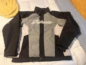 Polaris Ripper Retro Snowmobile Jacket Unisex Sz 2XL Black Gray - Picture 1 of 5