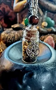 Shadow Work Spell Bottle Necklace/ Witch /Pagan /Wicca /Gift - Picture 1 of 2