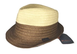 Ben Sherman Hat Fedora Brown  Tan Men's Fedora Hat size L/XL - Picture 1 of 6