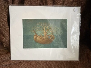 Signed Print Titled THE LAST TREE By J Long - Picture 1 of 8