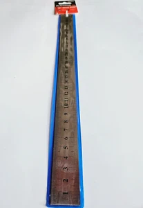 12” Steel Rule Dual Markings Metric Imperial 30cm Architectural Measuring Ruler - Picture 1 of 11