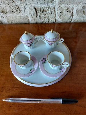 RAVISSANT SERVICE A CAFE 5 PIECES DINETTE PORCELAINE SUISSE  SCHREINER ZURICH - Immagine 1 di 4