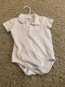 Gymboree 12-18 Monate Jungen Kragen weiß Einteiler neu ohne Etikett - Bild 1 von 5
