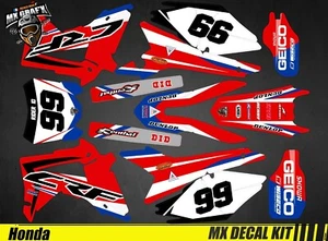 Kit Déco Moto pour / Mx Decal Kit for CRF - Team US Replica 2015 - Imagen 1 de 3