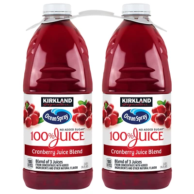 Kirkland Signature, Ocean Spray Cranberry Premium 100% Juice, 96 fl oz, 2-Count - Image 1 of 4