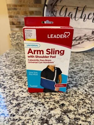 Eslinga de brazo universal Leader con hombrera talla única para la mayoría de los soportes azul 1ct Foto 1 de 2