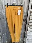 Holala Womens Trousers  8-10 28? Waist Mustard New With Tags