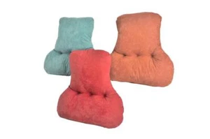 Almohada de soporte posterior de gamuza sintética con cojín lumbar - varios colores - hecha en el Reino Unido - Imagen 1 de 1
