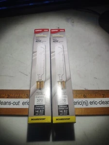 Satco S3224 40W 130V CL Clear 370lumen T6.5 Intermediate base quan 2 - Picture 1 of 5