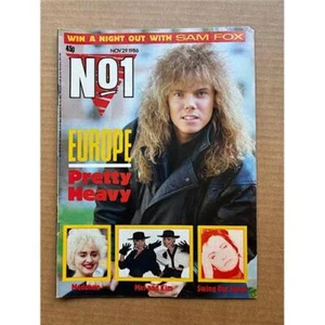 EUROPE NO.1 MAGAZINE NOVEMBER 29 1986 - JOEY TEMPEST COVER WITH MORE INSIDE UK - Picture 1 of 1
