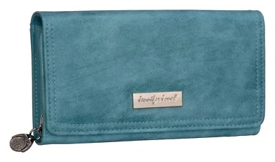 JENNIFER JONES Damen Geldbörse Portemonnaie Türkis