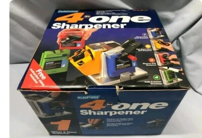 PLASPLUGS 4 in One Sharpener - Chisel Masonry Drill Knife Scissor - USA  - Image 1 of 2