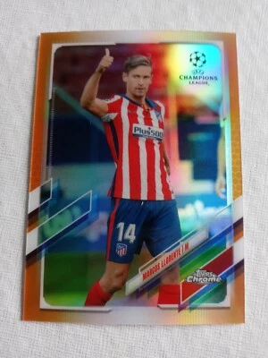 2021 Topps Chrome Uefa Champions League Orange Refractor Marcos Llorente /25  - Image 1 of 3