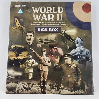 World War II - 8 DVD Box Set - All Regions - As New , All Mint Discs. Free Post - Image 1 of 4