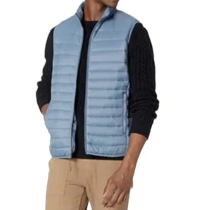 Herren Weste Puffer leicht wasserabweisend verstaubar XXL blau - Bild 1 von 8