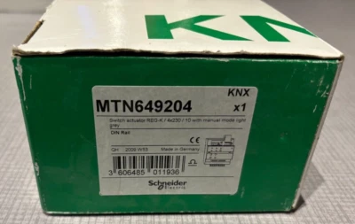 Schneider KNX actionneur de commutation 4x230V 10A à commande manuelle MTN649204 - Photo 1/3