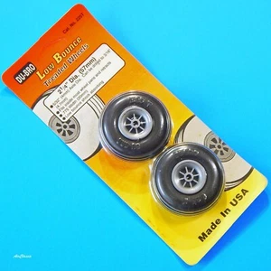 Ruedas pisadas de bajo rebote Du-Bro #225T 2-1/4" nuevas en paquete - Imagen 1 de 1
