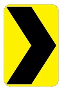 9"x12" Chevron Hi-Intensity Aluminum snowmobile, ATV TRAIL SIGN 20YR WRTY - Imagen 1 de 2