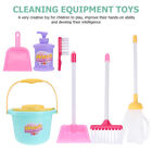 Kids Cleaning Toy Set - Broom, Mop, Brush, Duster, Squirt Bottle - 7 Pcs