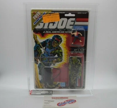 Nuevo Hasbro GI Joe Hit & Run de colección con micro figura 1988 AFA 80+ 85/85/80 RARO Foto 1 de 4