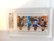 2007 Leaf Rookies & Stars Calvin Johnson/Adrian Peterson/Quinn/Russell BGS 9