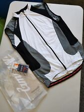 Vintage Campagnolo Raytech C530 Men's Full-Zip Sleeveless Cycling Jersey Size L