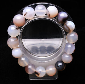 12.4mm 100% Natural Ocean Jasper Agate Round Beads Bracelet AAAA