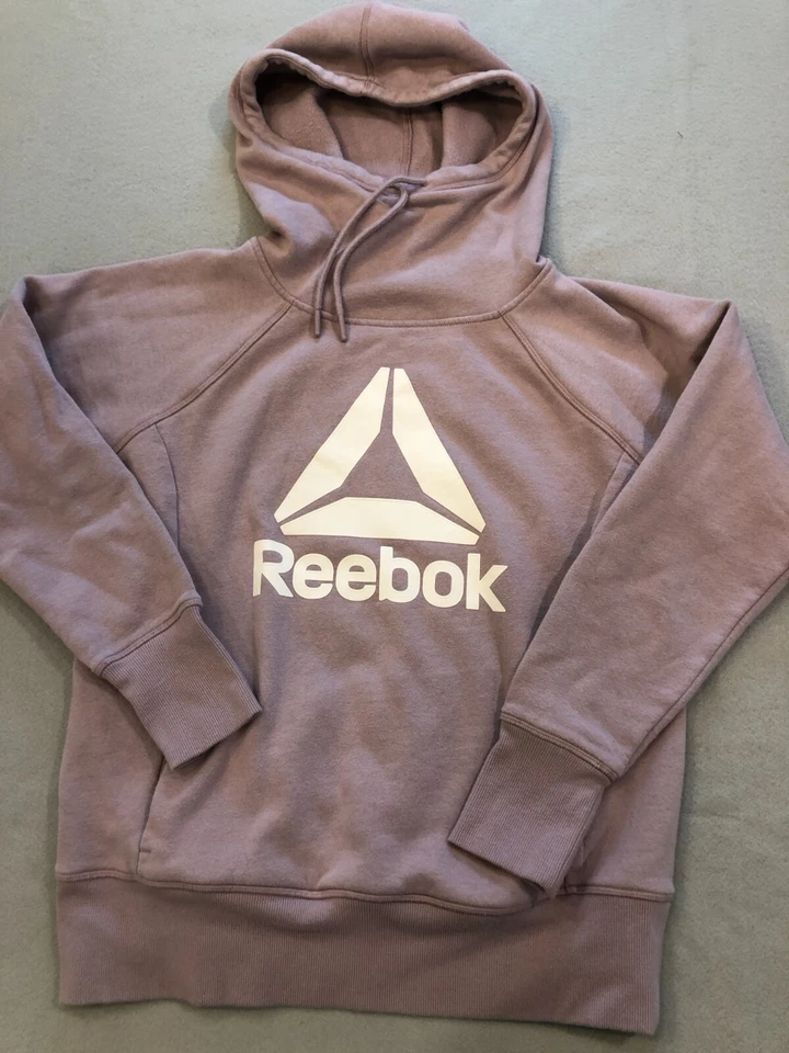 Sudadera Reebok para mujer talla grande lavanda con cuello alto y cuello alto y sudadera con capucha Foto 1 de 4