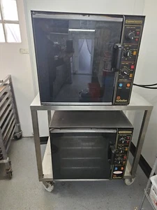 2 Bakbar Turbofan Bakery/restaurant Ovens With Double Stacking Stand - Picture 1 of 4