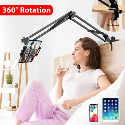 Verstellbar Halterung Handy Halter Tisch Bett Ständer für iPad Samsung Tablet~！ - Bild 1 von 4