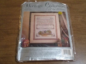 ELSA WILLIAMS HERITAGE COLLECTION COUNTED CROSS STITCHTHE COTTAGE SAMPLER #03215 - Picture 1 of 2