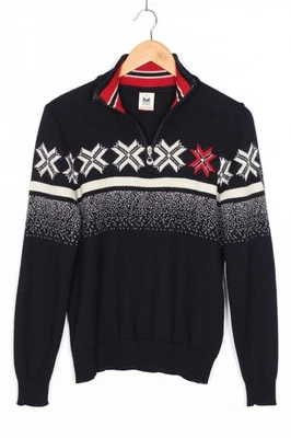 DALE OF NORWAY Fair Isle Nordic Zip Neck Merino Wool Jumper Sweater Women Size M - Image 1 of 4