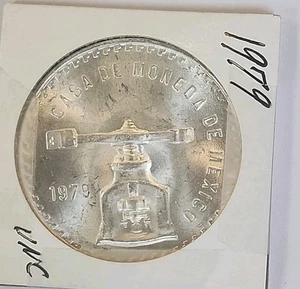 1979 UNC.  PLATA PURA  1 OZ .925 SILVER CASA DE MONEDA DE MEXICO - Picture 1 of 3