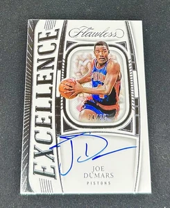 2023-24 Joe Dumars Panini Flawless Excellence Silver Auto 24/25 Signatures SP - Picture 1 of 2