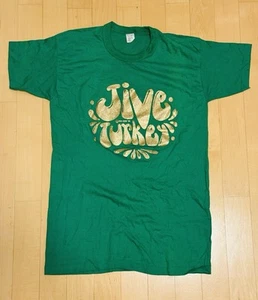 Vintage 70er Hemd Jive Turkey Get Down Glitzer XL DISCO Funk Authentic Bügelbild - Bild 1 von 5