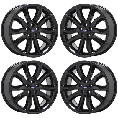 Llantas Ford Explorer 20" negro brillante juego de fábrica OEM 3861 INTERCAMBIO Foto 1 de 4