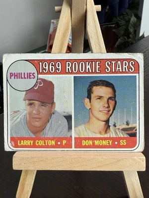 1969 Topps #454 Phillies Rookie Stars Larry Colton / Don Money RC - Image 1 of 2