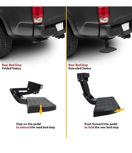 Rear Bed Step Tailgate Bedstep, Folding Truck Step Retractable Bumper Tailgate S - Picture 1 of 21