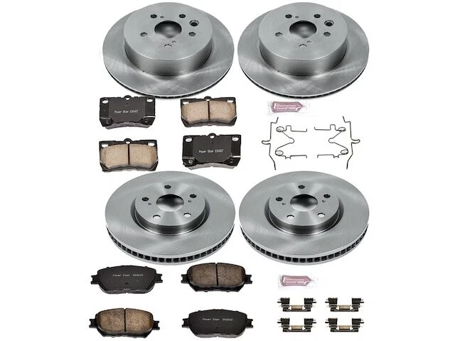 Kit de pastillas de freno y rotor delanteras y traseras para 06, 10-13 Lexus GS300 IS250 C QC67H1 Foto 1 de 1