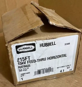 Conector de ruptura de carga Hubbell 215FT alimentación a través de 15 kV 200A horizontal 8,3/14,4 kV. EB - Imagen 1 de 4