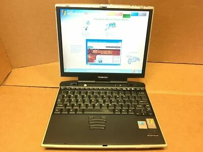 Toshiba Portege M100 PENTIUM M 1.2GHz 256MB RAM 40GB HDD WINDOWS XP WIFI DVD  - Imagem 1 de 4