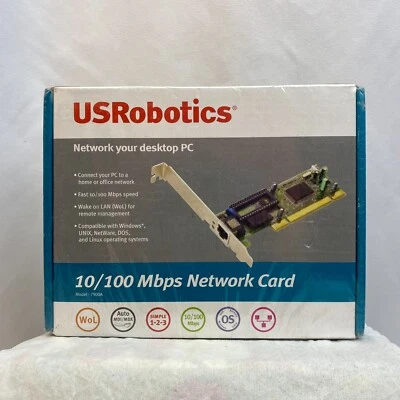 US Robotics 10/100 Mbps Network Card Model 7900A - Brand New, Still Sealed! - Image 1 of 4