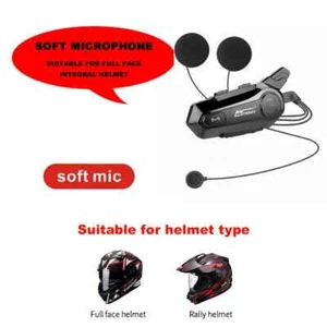 X1 Plus Bluetooth Intercom Motorcycle helmet bluetooth headset for 2 Rider T - Bild 1 von 7