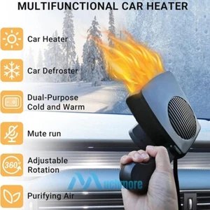360° 200W Car Truck Ceramic Heater Heating Cooling Fan Defroster Demister 12V DC - Picture 1 of 18