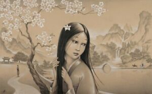 Mulan - Edson Campos - Limited Edition Giclée on Paper FRAMED