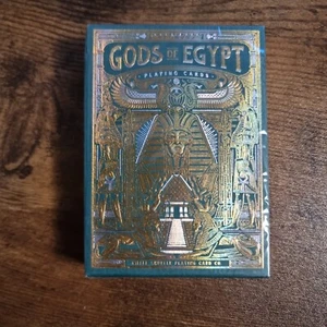 Gods of Egypt Golden Oasis Gilded Edition Green Playing Cards New Rare Deck - Bild 1 von 7