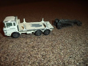 Vintage 2 Lesney Matchbox Girder Truck Nr. 58 DAF White & Tootsie Spielzeug Dragster  - Bild 1 von 7