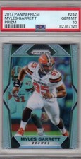 2017 Panini Prizm Myles Garrett Silver Refractor Rookie Card #242  PSA 10
