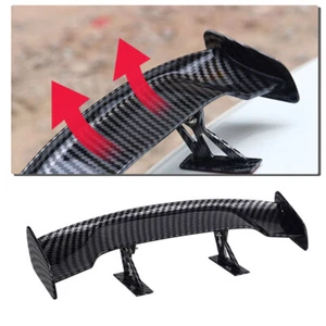 25cm Universal Car Spoiler Wing Mini Rear Spoiler Wing Carbon Fiber Decoration - Imagen 1 de 14