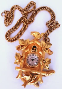 Vintage 1960 Trifari Cuckoo Clock Necklace Store Display Model: See Description - Picture 1 of 8